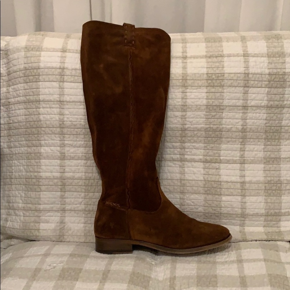 Frye Chocolate-Colored Tall Boots